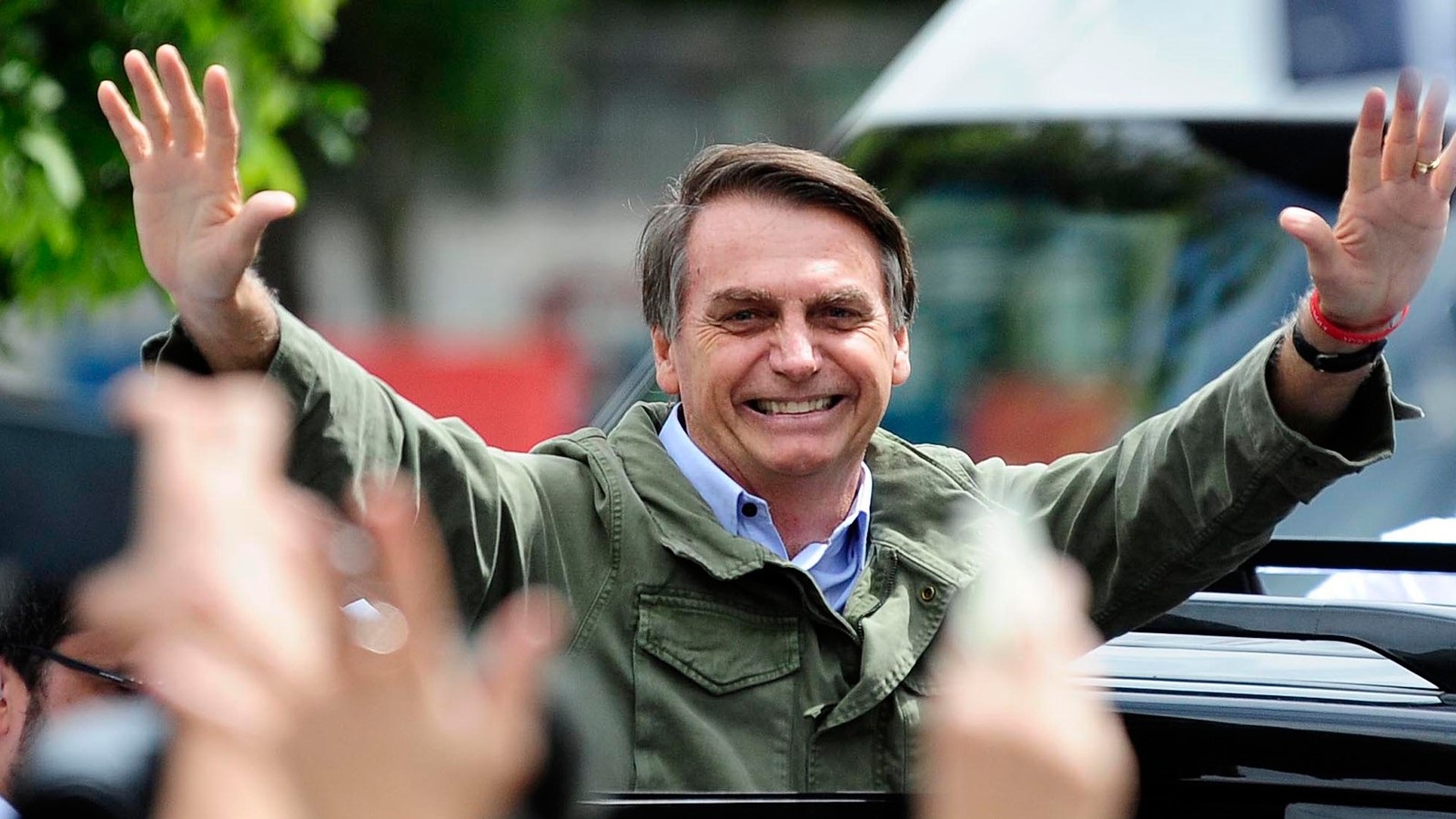 Bolsonaro em Ato Público após a vitória em 2018, após a vitória Bolsonaro nunca visitou o ES.